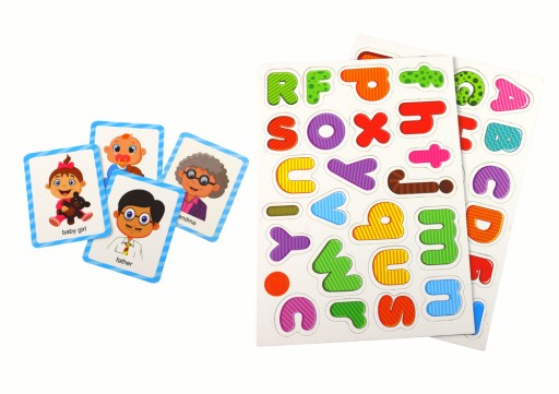 Puzzle Magnetyczne z Wielofunkcyjną Tablicą + Pisak i Litery