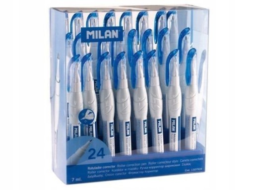 Korektor BIUROWY Korektory Szkolne Korektor w piórze 7ml Display (24szt)