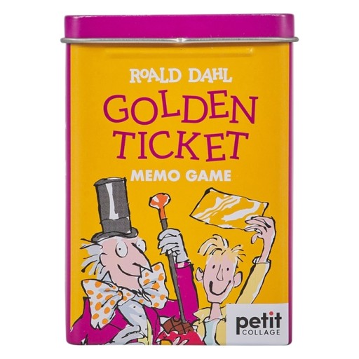 Gra memory Petit Collage Roald Dahl Golden Ticket 52 el.