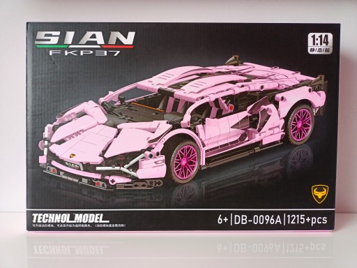 Klocki konstrukcyjne racing car samochód lambo sian