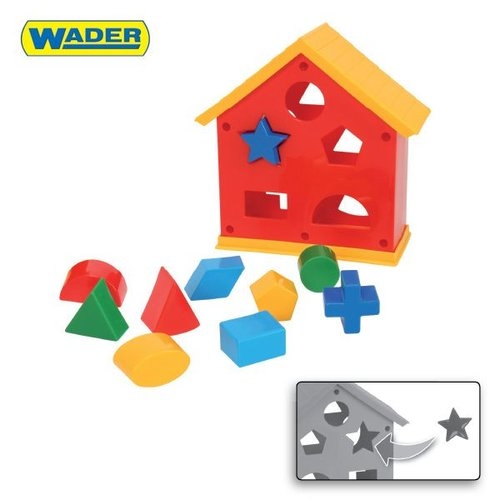 Domek edukacyjny z klockami Wader