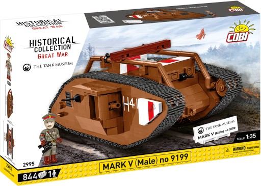 Klocki COBI 2995 Czołg MARK V HC GW 844 el.