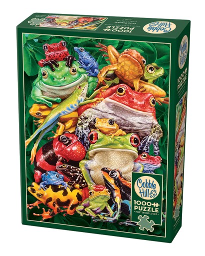 Cobble Hill Puzzle 1000 el. Kolorowe żaby