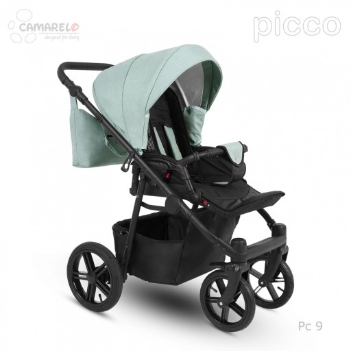 PICCO 2w1 Camarelo lekki wózek wielofunkcyjny do 22 kg, waży tylko 11,9 kg