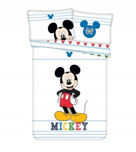 Pościel 100x135 + 40x60 dziecięca Myszka Miki Mickey Mouse dwustronna