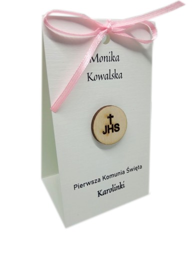 WK19 * Podziękowanie + winietka na Komunię KOMUNIA
