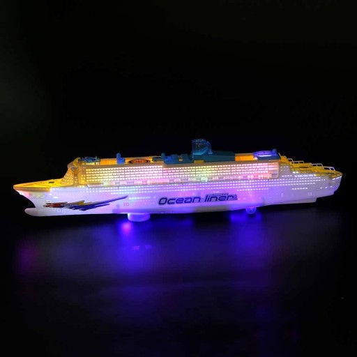 STATEK PASAŻERSKI WYCIECZKOWIEC PROM LINIOWIEC ŚWIATŁA DŹWIĘK Queen 2 Ocean