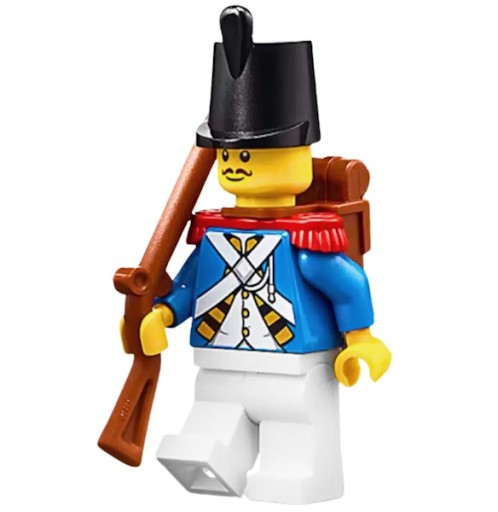 LEGO Pirates - Żołnierz Imperial Armada + plecak + muszkiet ! 10320 pi193