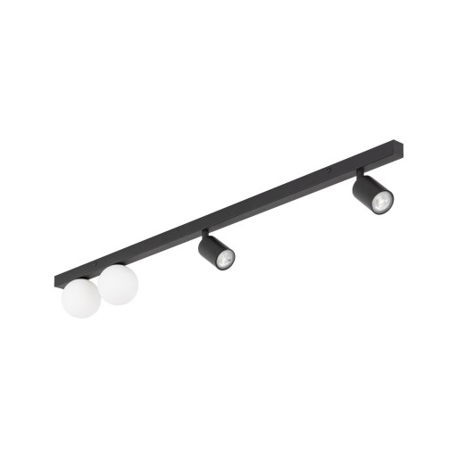 PLAFON LISTWA TK LIGHTING VOX 10002 CZARNY 2 KULE 2 REFLEKTORY
