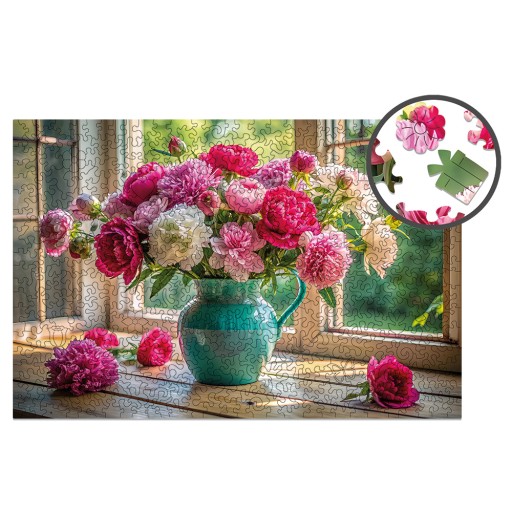 PUZZLE DREWNIANE 500 KWITNĄCE OKNO, ALEXANDER