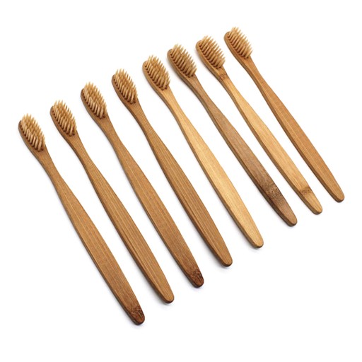 8 szt. Bambusowa szczoteczka do zębów Natural Wood ECO
