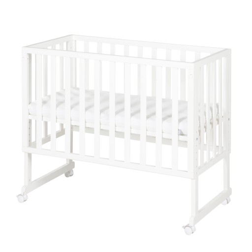 Łóżeczko drewniane Roba Safe Asleep 66 x 126 cm biały