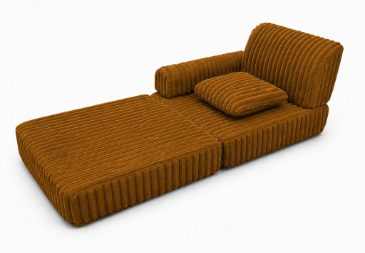 SOFA DLA DZIECI | POKÓJ DZIECIĘCY | MODUŁOWA SOFA | 120x60 | MUSZTARDOWY