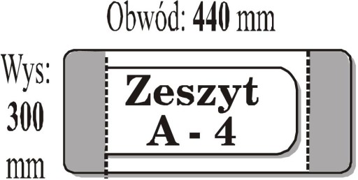 Okładka A4 Iks 30 cm x 44 cm