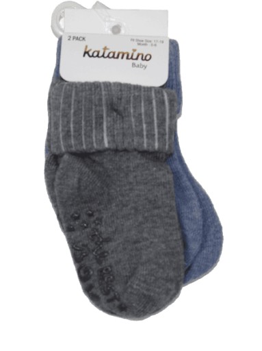 2 szt Skarpety skarpetki ABS 68-80 cm 6-12 m-cy KATAMINO