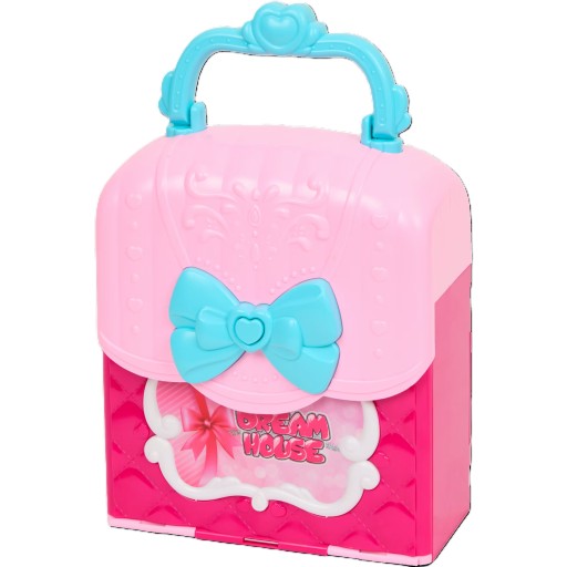 Lalka ze składanym domkiem 21,5 x 13,5 x 25,5 cm- walizka do przenoszenia