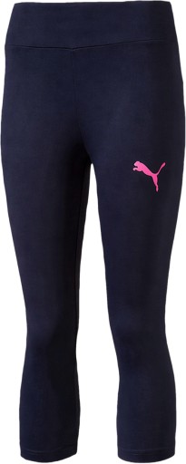 Puma legginsy dziecięce 3/4 klasyczne poliester niebieski rozmiar 152