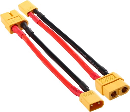 ADAPTER ZŁĄCZA XT30 MĘSKI NA XT60 ŻEŃSKI 2 SZT