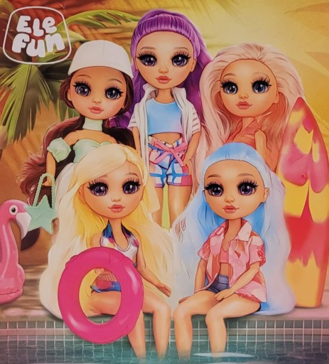 ELEFUN LALKA ROXIE SUMMER GLAM BRĄZOWE WŁOSY
