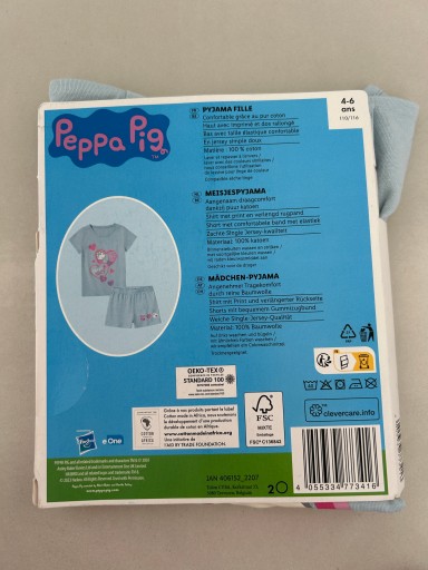 Peppa Pig piżama niebieski rozmiar 116