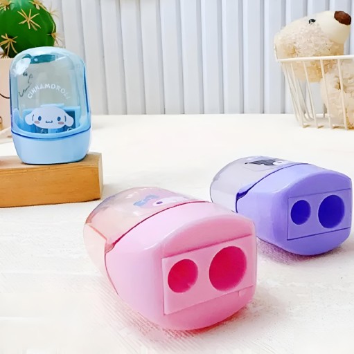 TEMPERÓWKA 1 SZT KUROMI PODWÓJNA OSTRZYNKA MANUALNA Sanrio Hello Kitty
