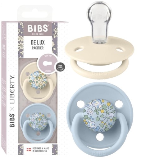 Bibs Liberty De Lux Smoczek silikonowy 2pack 0-36m