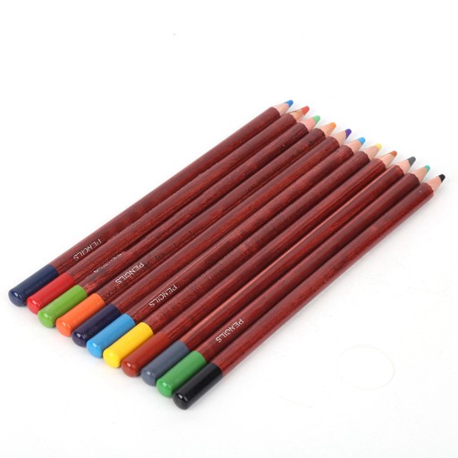 12PCS pastelowe oówki drewniane pręty profesjonalne szkicowanie 6W