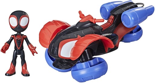 Figurka z bajki Hasbro Miles Morales: Spider-Man z pojazdem 2w1 plastikowa
