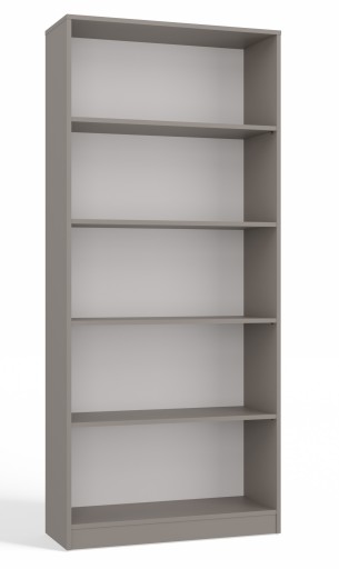 Regał TopEshop 80 cm x 182 cm x 30 cm odcienie szarości