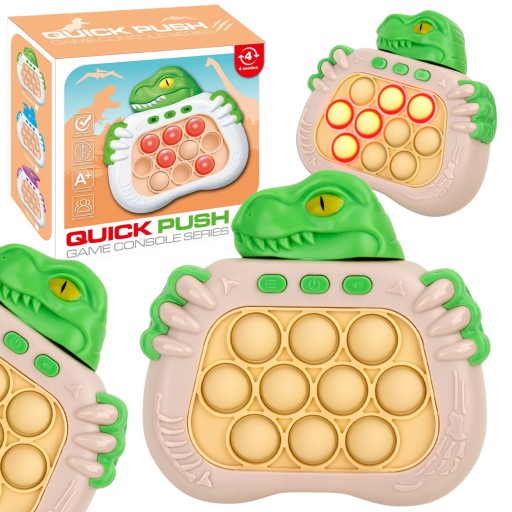 Gra Zręcznościowa Elektryczna Pop It Antystresowa Świeci Dźwięk POPIT Dino