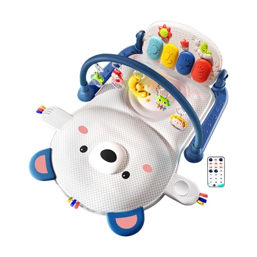 Baby Gyms Play Mat Leisure Time Baby Kick and Play Motor Gift box blue B
