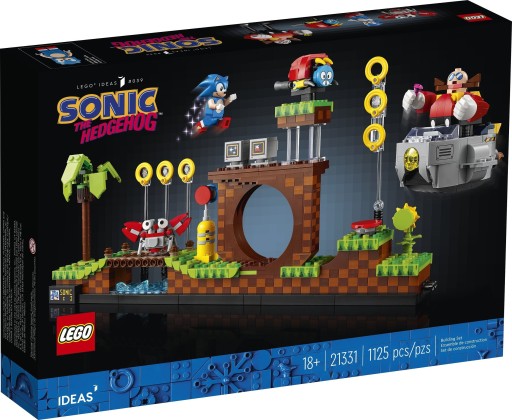 Klocki LEGO Sonic The Hedgehog Strefa Zielonego Wzgórza 1125 el.