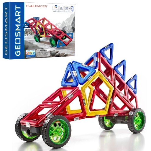 GEOSMART ROBORACER GEOMETRYCZNE KLOCKI KONSTRUKCYJNE ZABAWKA DLA DZIECKA I