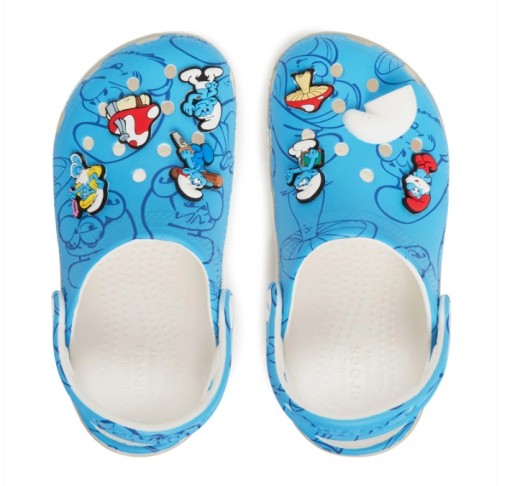 CROCS CLASSIC SMURFS CLOG KIDS 210821 J1 32-33