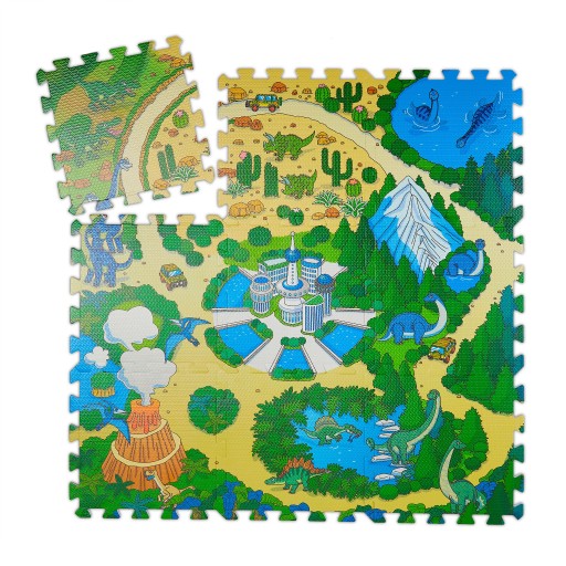 MATA PIANKOWA PUZZLE 9 SZTUK DLA DZIECI RELAXDAYS