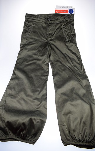 Spodnie atłasowe dziewczęce khaki Original Marines roz. 116 6 lat