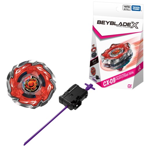 TAKARA TOMY BEYBLADE X CX-09 SOL-ECLIPSE D5-70TK STARTER Z WYRZUTNIĄ