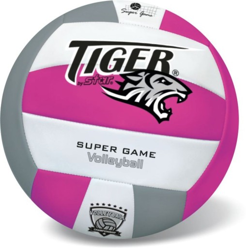 Piłka skórzana do siatkówki Fluo Tiger fioletowa 300g rozmiar nr 5