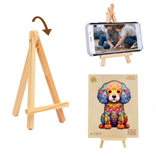 Puzzle Pasjo24 275 elementów PUZZLE DREWNIANE DLA DOROSŁYCH DUŻE 300 ELEMENTÓW PUDEL DREWNIANE PUDEŁKO