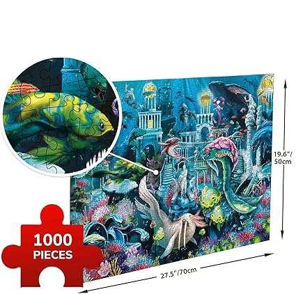 Puzzle tradycyjne 1000 elementów Temat Zaginione miasto pod oceanem