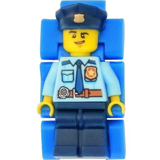 LEGO City oficer policji zegarek dziecięcy 80212193 regulowany pasek