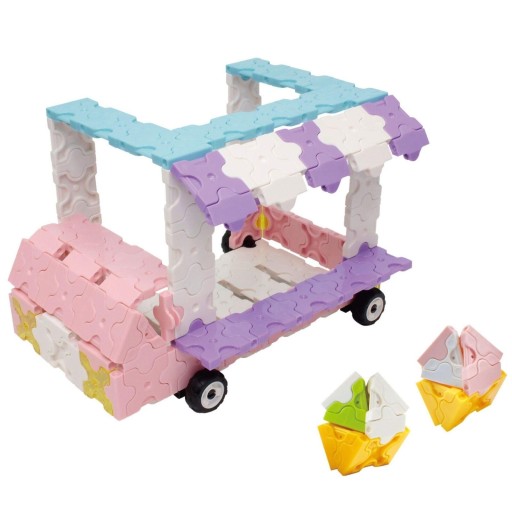 Japońskie klocki konstrukcyjne LaQ Sweet Collection Ice Cream Wagon