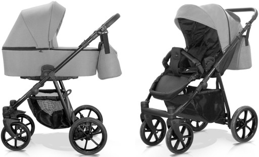 MILU KIDS RISSO SE WÓZEK DZIECIĘCY FOTELIK COSMO Z BAZĄ - ZESTAW 4W1