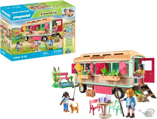 Klocki konstrukcyjne PLAYMOBIL zestaw 145 elementów plastikowe 4 lata +