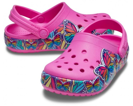 CROCS FL MULTI BUTTERFLY BAND LIGHT C KIDS 206158 diody C8 24-25