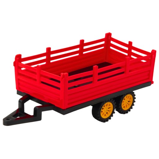 TRAKTOR Z PRZYCZEPĄ ZDALNIE STEROWANY RC CIĄGNIK FARMERSKI CZERWONY