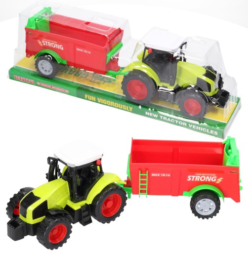 Traktor z przyczepą, maszyna rolnicza rozrzutnik 47t