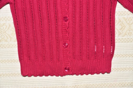 MINI CLUB SWETEREK SWETER KARDIGAN AŻUR 80-86
