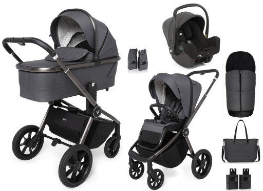 WÓZEK MUUVO QUICK SE 2 JOIE I-SNUG 2 I-SIZE 3w1 Diamond Graphite