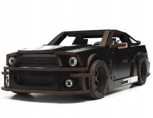 PUZZLE DREWNIANE ŁAMIGŁÓWKA MODEL STALION GT CZARNY 247 ELEMENTÓW